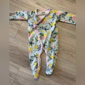 Mud Pie Floral Sleeper 3-6 months